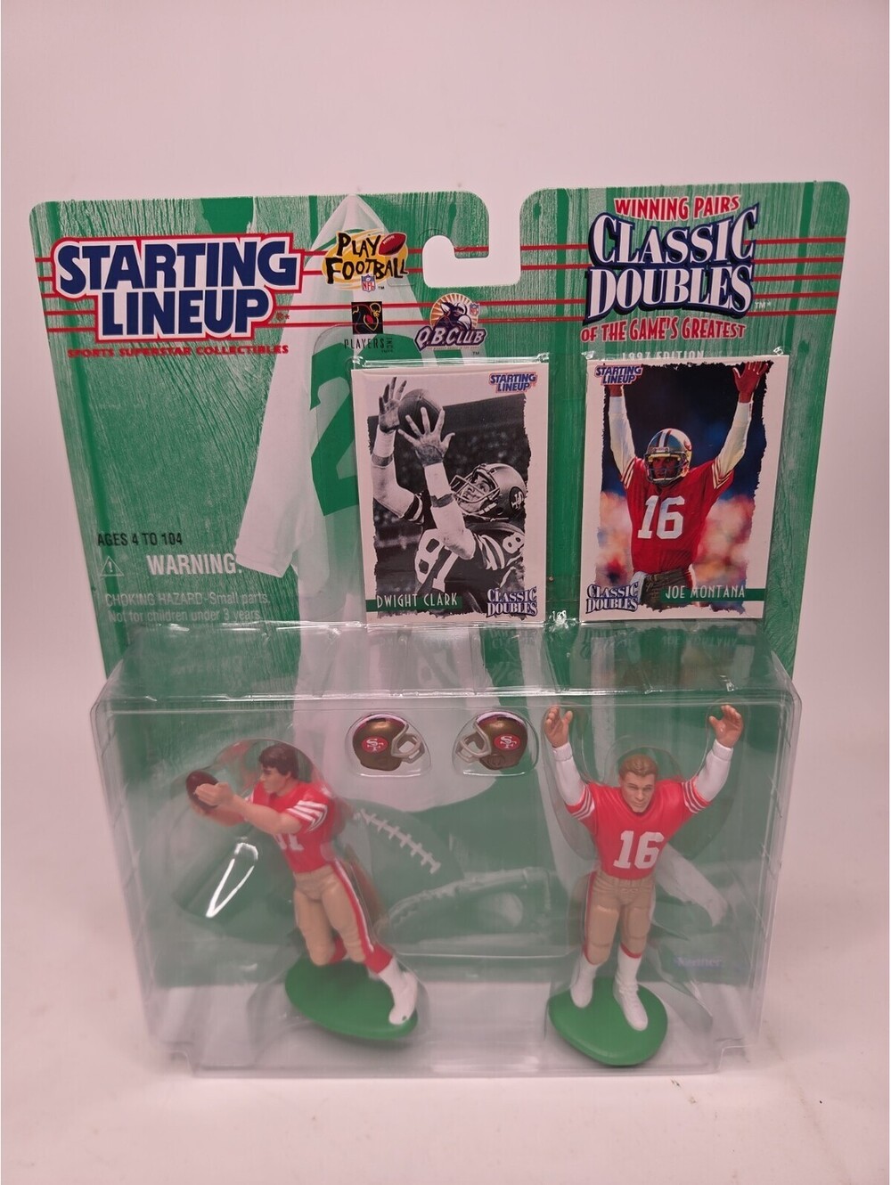 1997 Kenner NFL Starting Lineup*Classic Doubles*DWIGHT CLARK JOE MONTANA* 49ers
